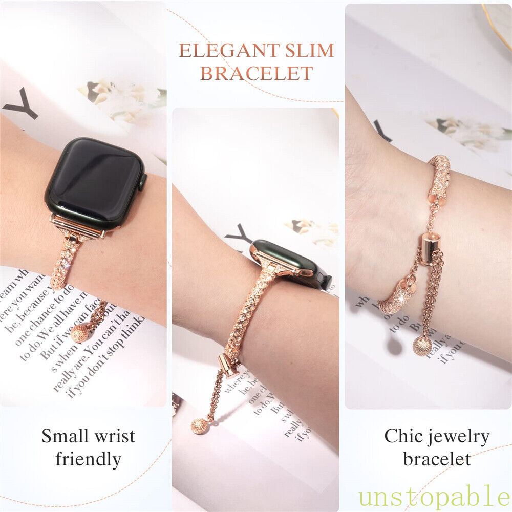 Bling Iwatch band wrist strap+Case For Apple Watch Ultra Series 10 9 8 7 6 5 4 3