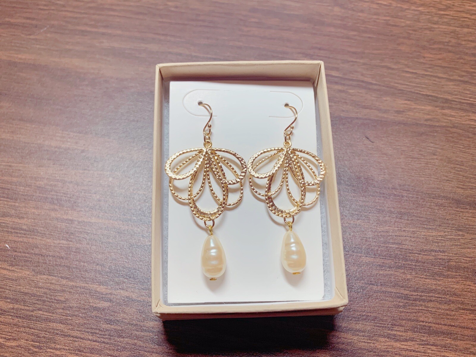 Handmade Multi Choose Korean Style Earrings With Glass Or Pearl (14KT Gold Hook)