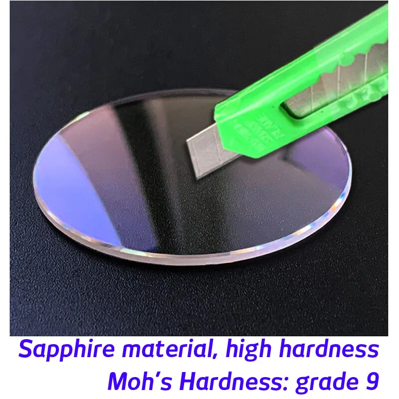 1.5mm Double Dome Blue AR Coating Sapphire Watch Crystal 30mm-38.5mm Watch Glass