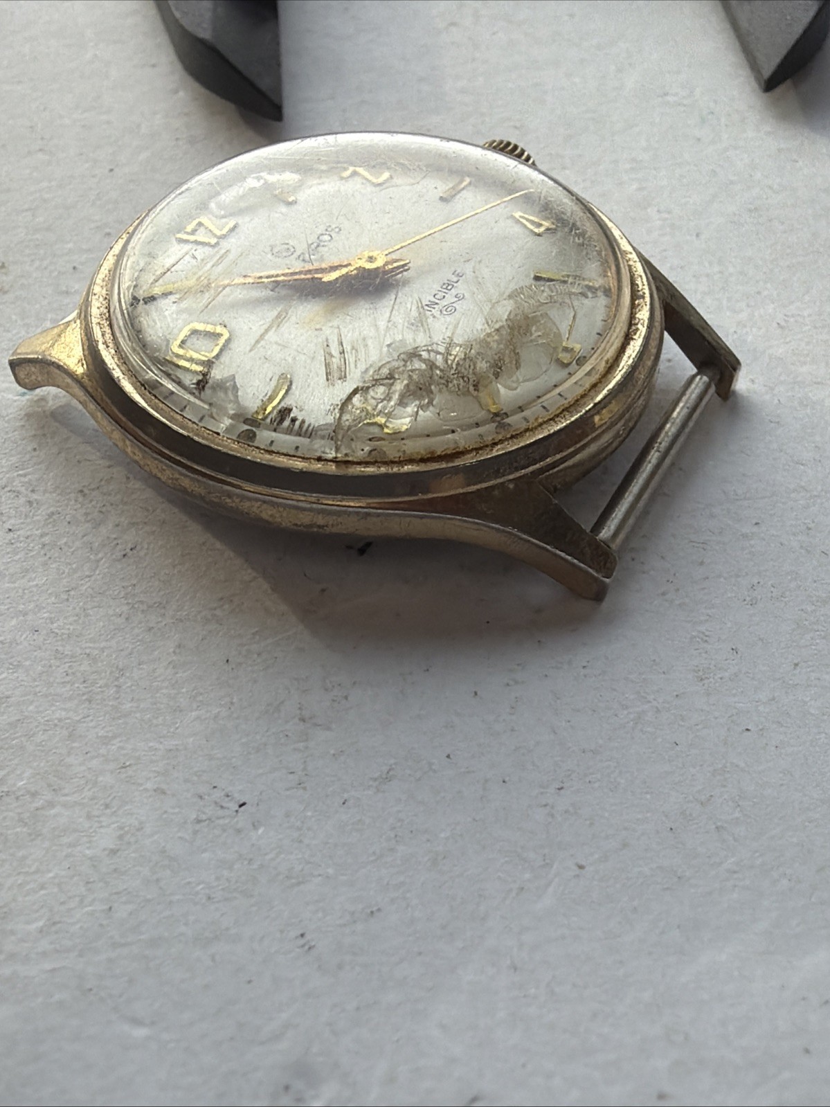 AY99 VTG Mens Helbros Automatic Rare 33mm Mens Watch Parts Repairs As Is**