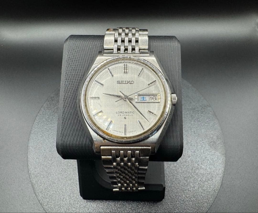 Seiko Lord Matic 5606-7010 Vintage 25 Jewels Automatic Watch 1970s From Japan