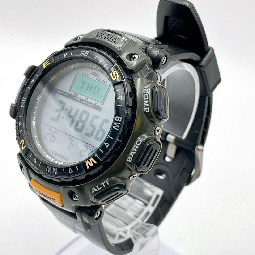 CASIO PROTREK PRG 40 Triple Sensor Men’s Wristwatch Working