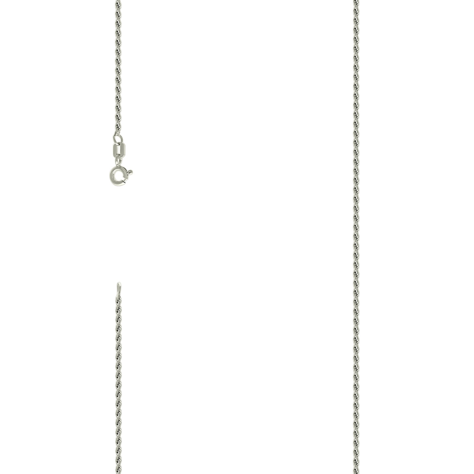 925 Silver Solid Rope Chain 0.5mm 7inches to 24