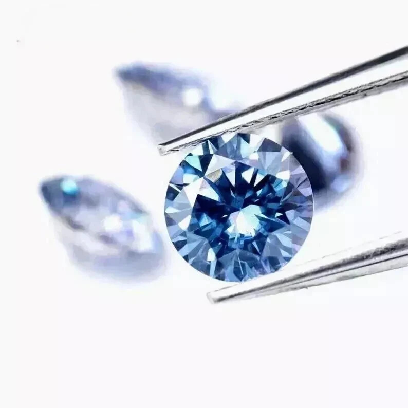 Natural Royal Blue Diamond 5 CT Round Cut 11.50 mm VVS1 D Grade Certified C57