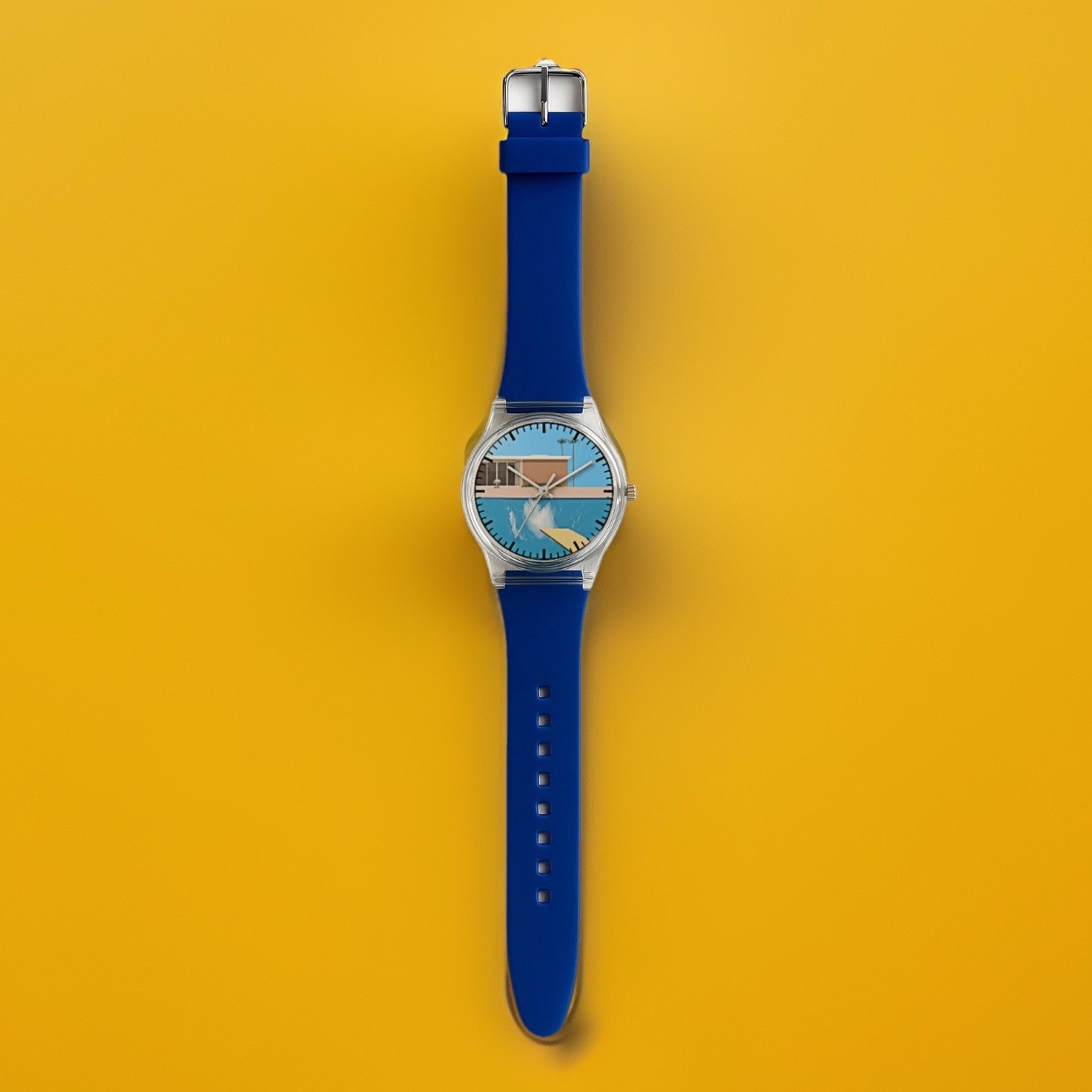 David Hockney Bigger Splash Tribute Pop Art Francis Bacon Wrist Watch Wristwatch