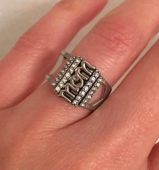 KEEP Collective SILVER RING Size M/L 7-9 Adjustable Charm Key Keeper NEW