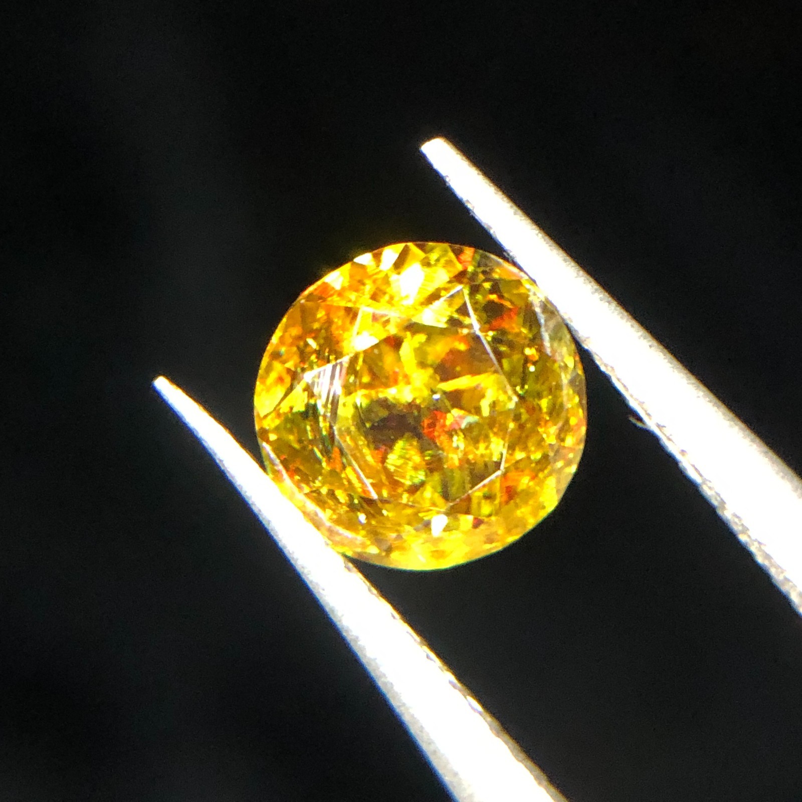 1.60 Carat Natural Sphene Round Cut – 6.81×4.68mm Gemstone