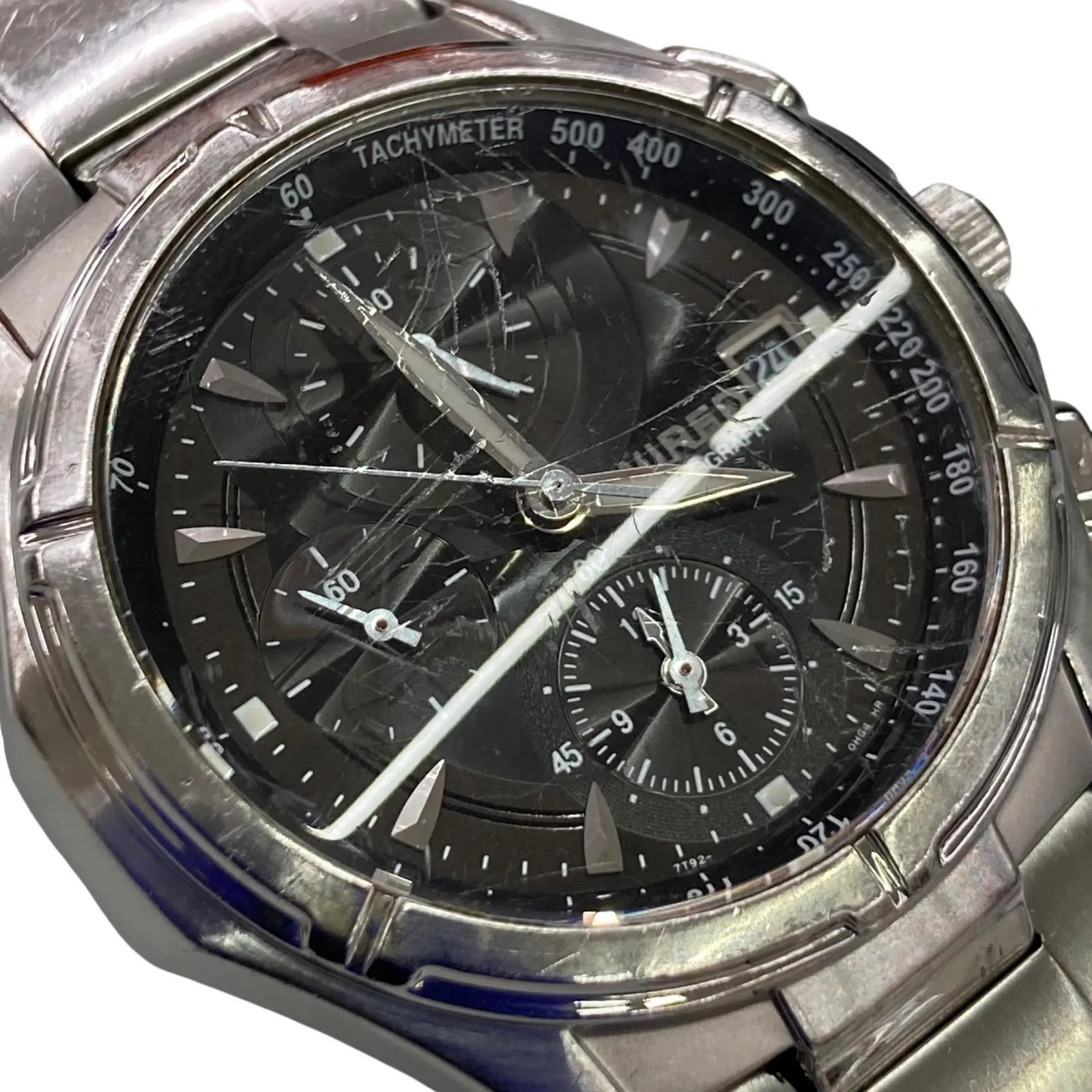186001 Tested and working SEIKO WIRED Chronograph Watch 7T92 Silver