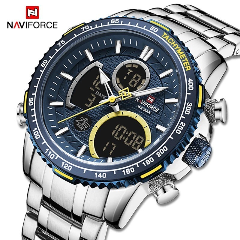 NAVIFORCE Fashion Men Watch Luxury Brand Sport Watch For Men Chronograph Quartz