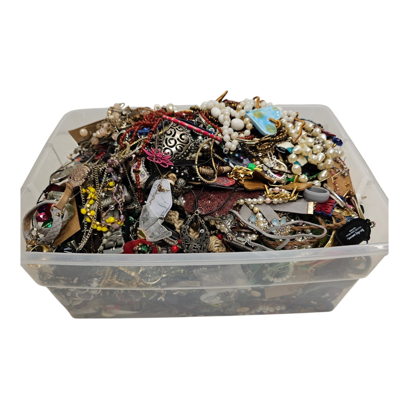 Costume Jewelry Mixed Lot 22.4lbs Crafting Collection