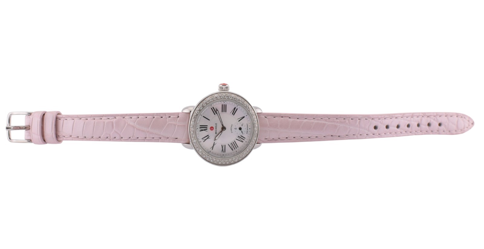 NEW Michele Serein Petite 28mm Diamond Watch Swiss Quartz MW21E01A1025 $1715.0