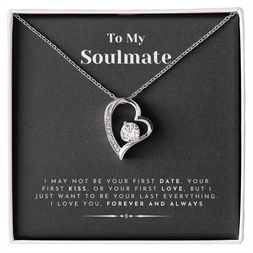 To My Soulmate Pendant Necklace Gift for Women Luxury Wife Girlfriend Jewellery