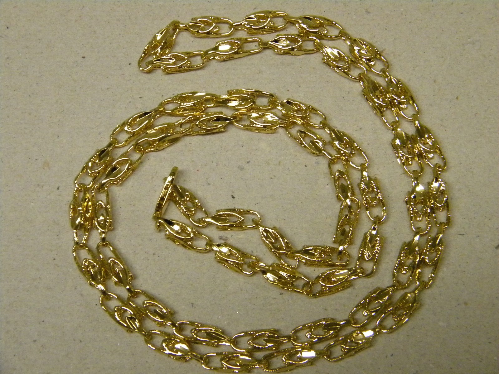 Men’s Lady’s Yellow Gold Plated Turkish Rope Chain 24in inch Long 6mm Wide New