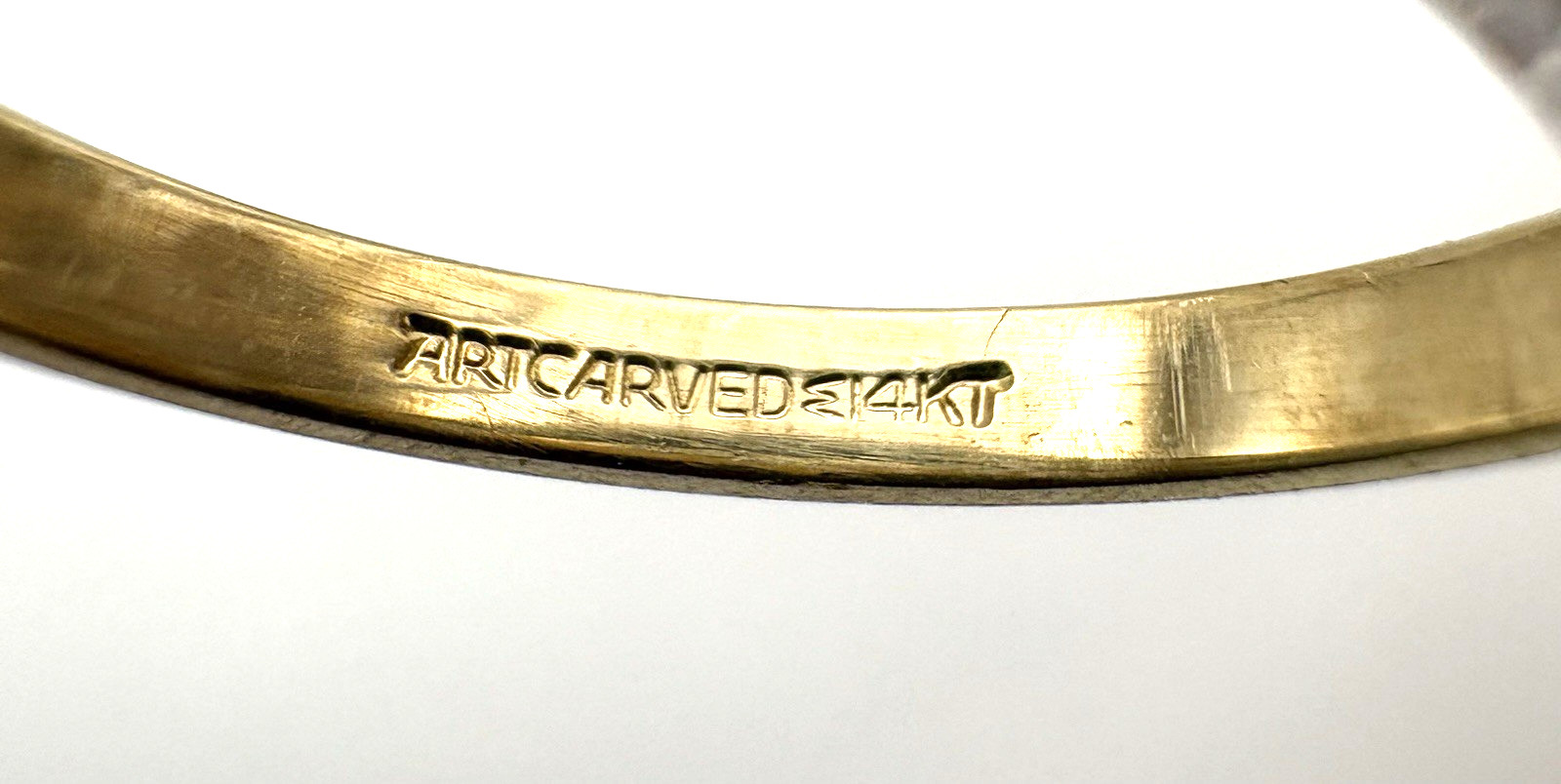 estate 14k yellow gold 1.9mm wedding band 1.6g sz7 $1000 #1214