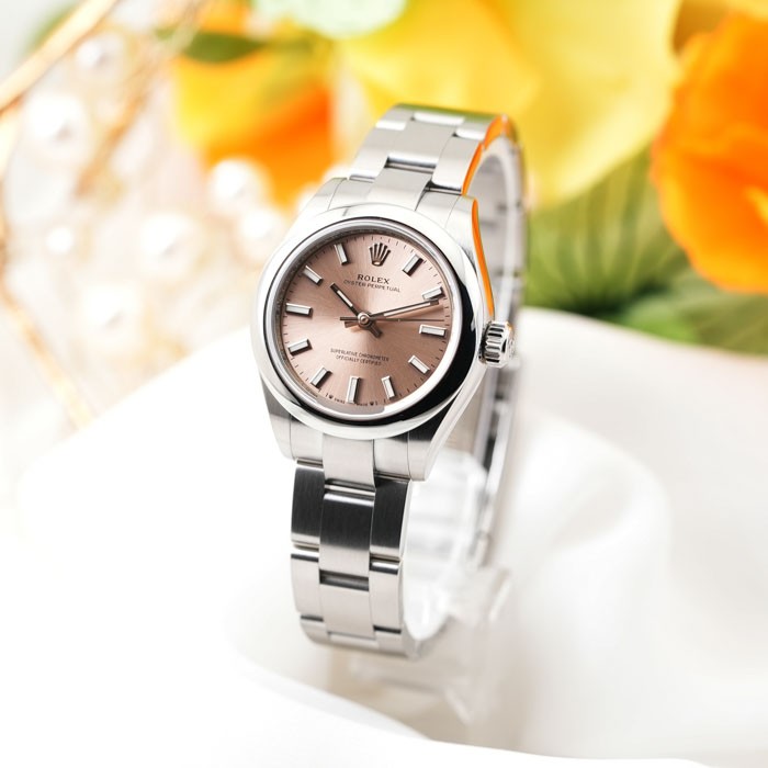 ROLEX Oyster Perpetual 28 276200 Pink Warranty 2021 Box/Paper