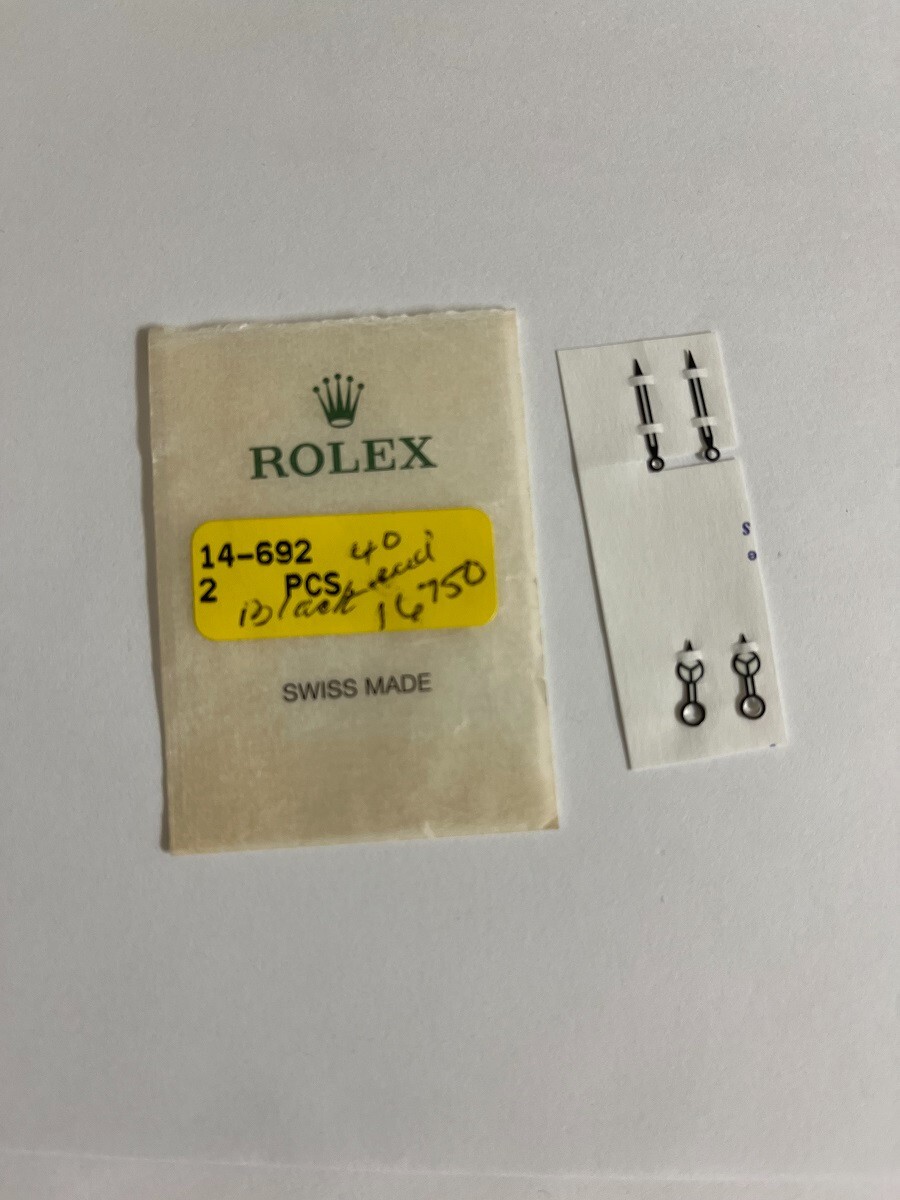 Genuine Rolex 2 Minute And 2 Hour Hands 14-692 Black Model 16550 factory open