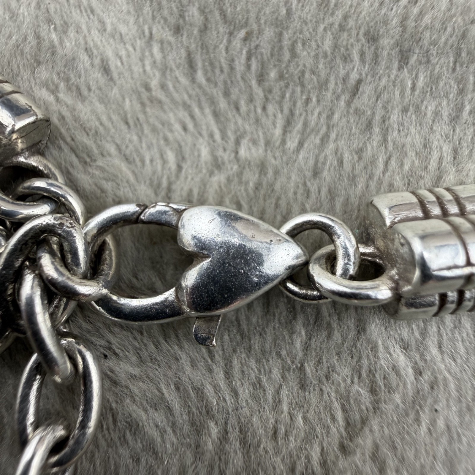 Brighton Necklace Ophelia Multi strand Silver Tone Chain Signed 16”