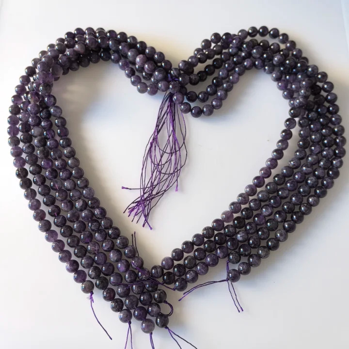 10 Strand Natural Amethyst Stone Round Spacer Loose Beads 10mm Jewelry SWC0