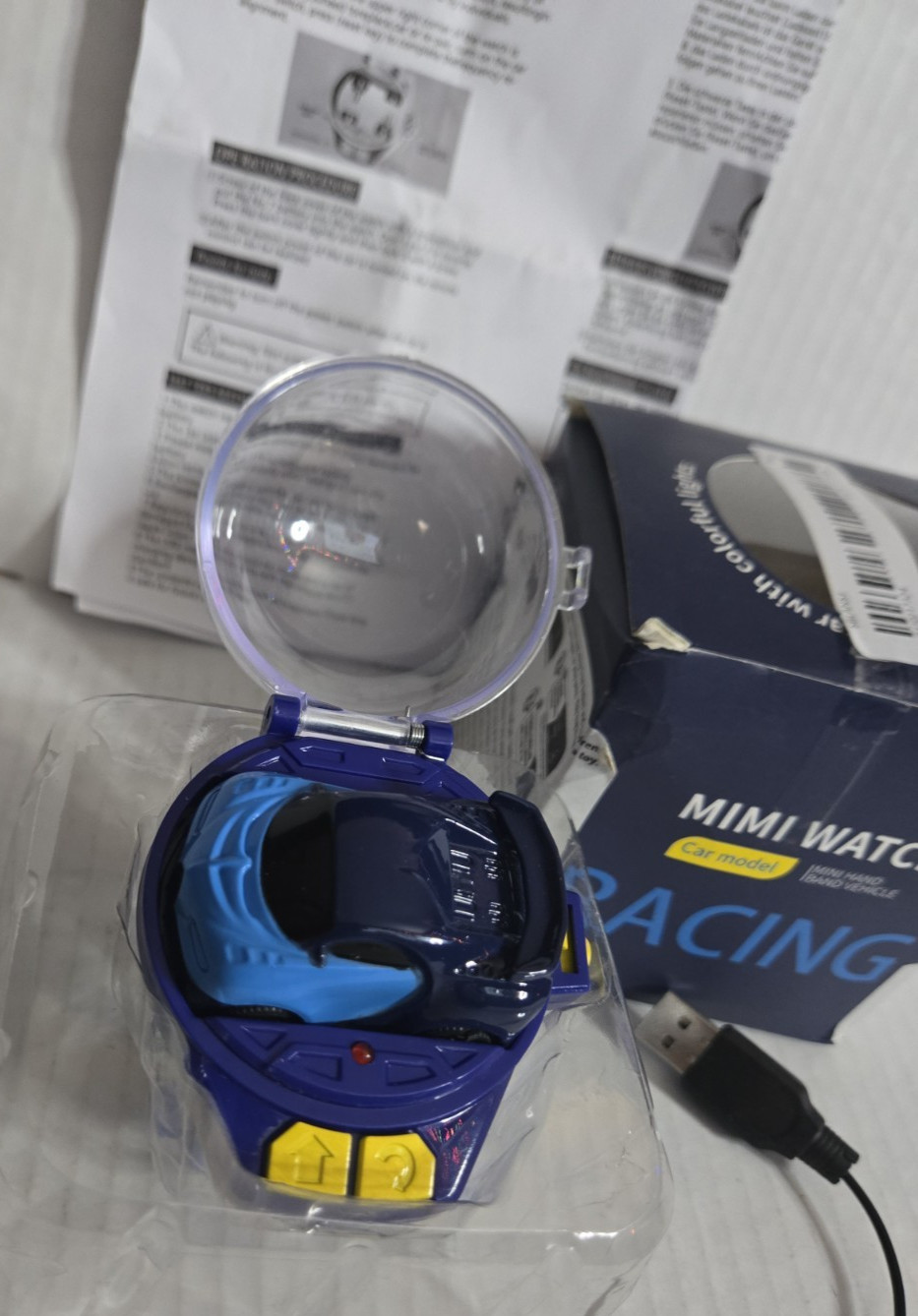 MIMI Watch Remote Control Car Toy for Kids, Mini 2.4 Ghz Racing Game in Box