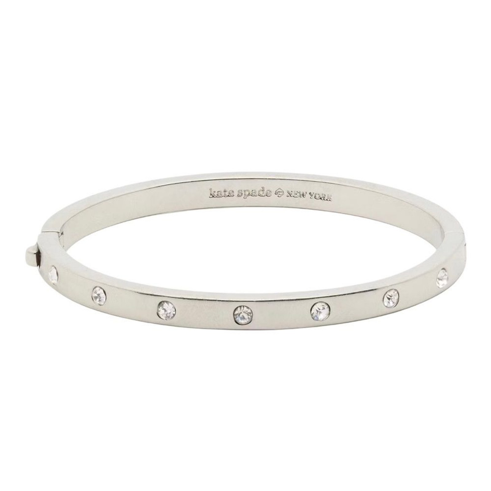 Kate Spade Silver Gramercy Watch & “Set In Stone” Hinge Bracelet 2 Piece Set