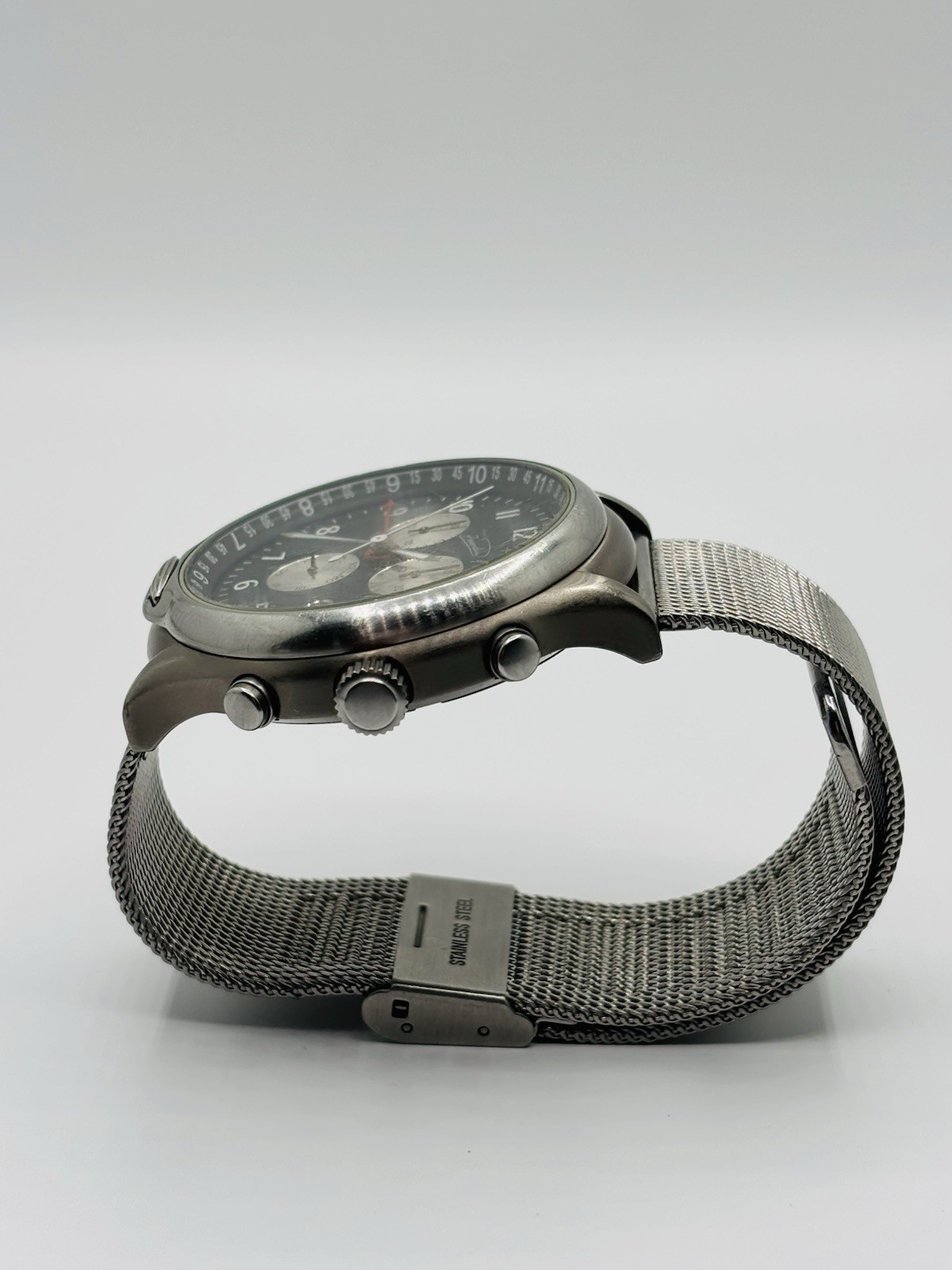 Vintage Graf Zeppelin Classic Line 7480/1876 Titanium GMT Dial Watch German Made