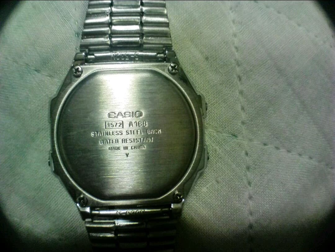 CASIO Digital Electroluminescent Watch A168