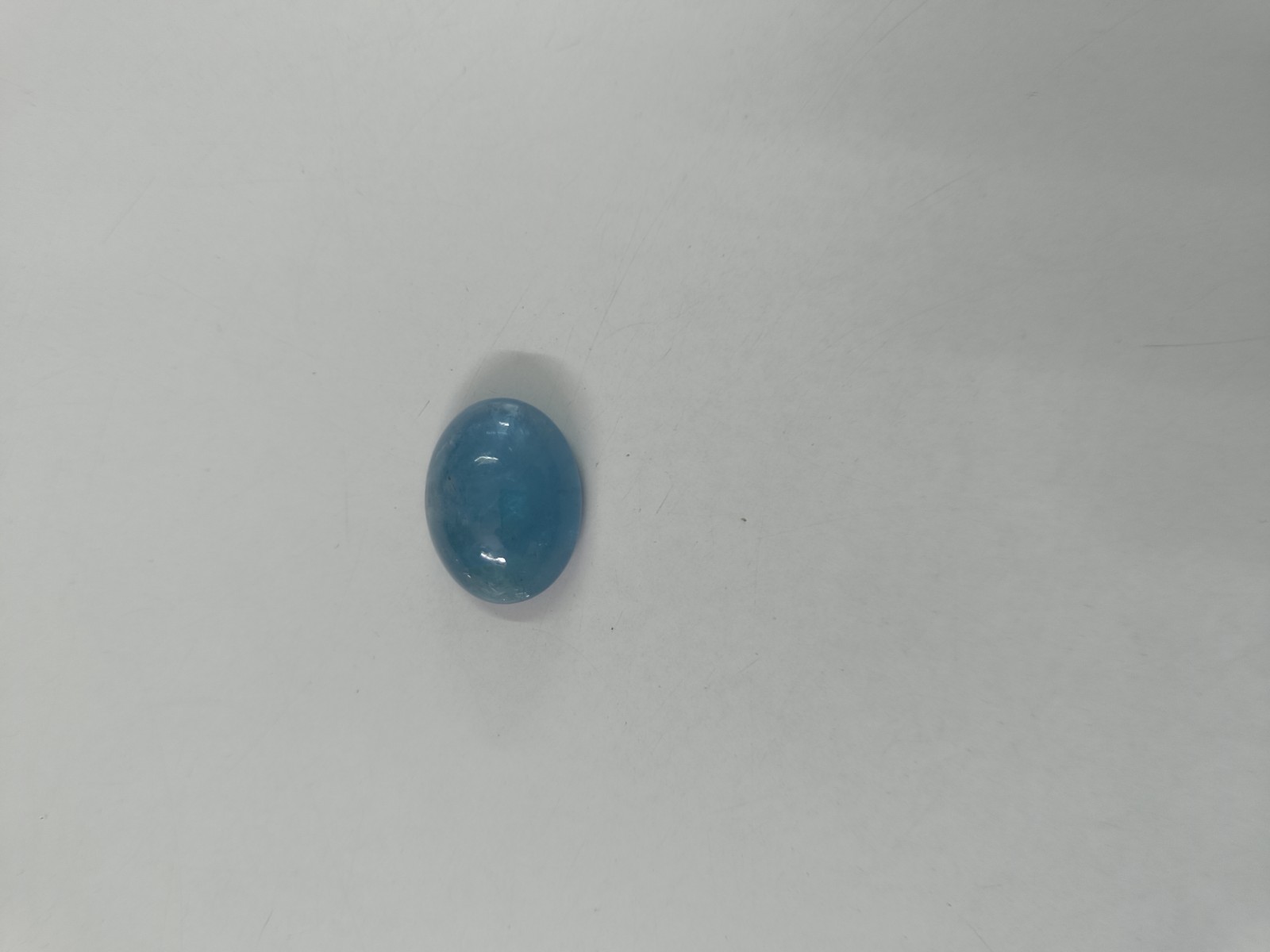 Aquamarine Dark Blue Color Oval Cab 17.5 x 22.5 x 9 MM 24 Ct Natural Gemstone