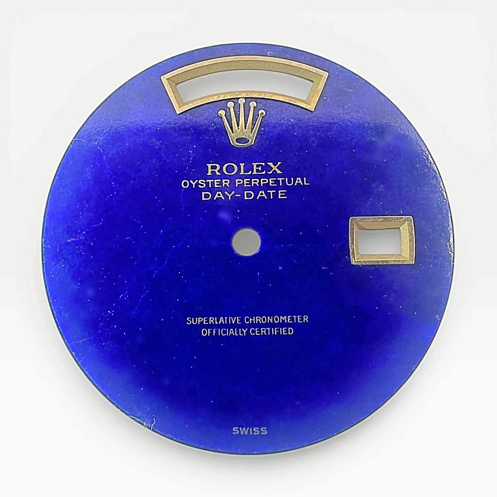 Men’s Rolex 36mm Day-Date Vintage President Blue Lapis Hardstone Dial.