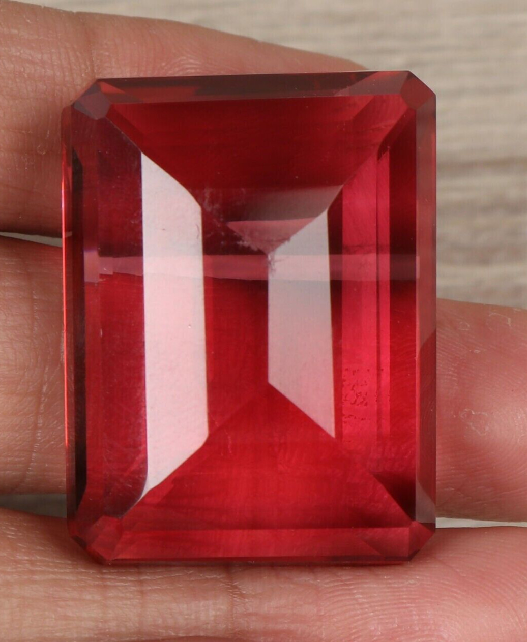 AAA+ Large Pink Tourmaline 88.65 CT Emerald Cut Loose Gemstone Gift for Birthday