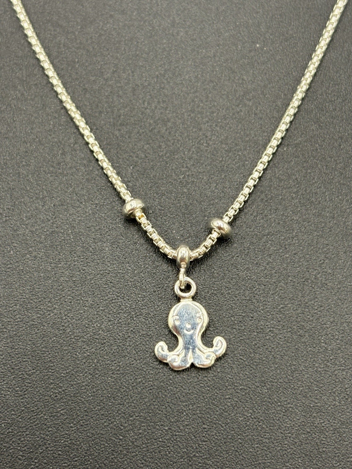 New Condition 9″ + 2″ Sterling Silver Octopus Anklet 925 Extension