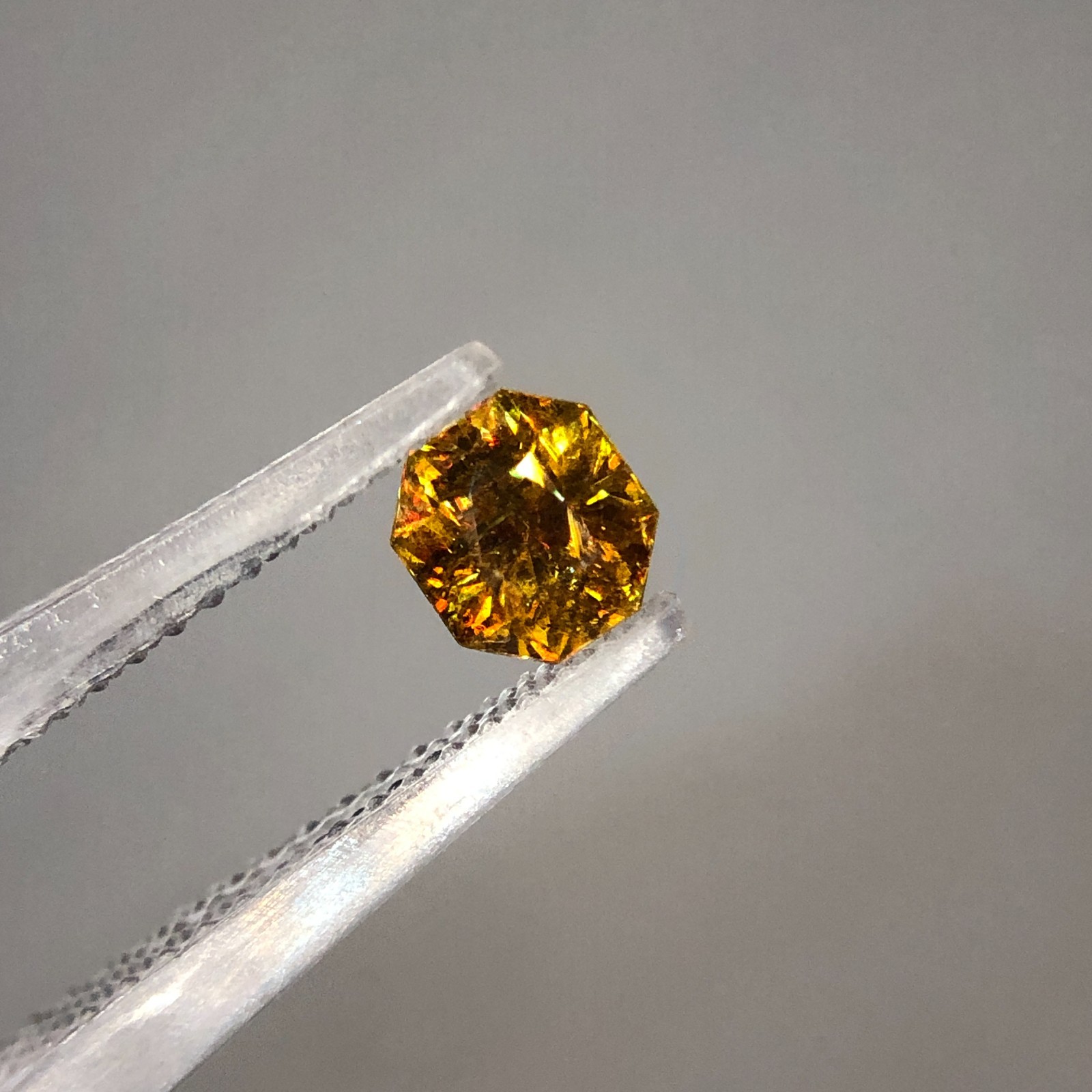 0.60 Ct Natural Full Fire Sphene Titanite Fancy Cut Gemstone For Jewellery