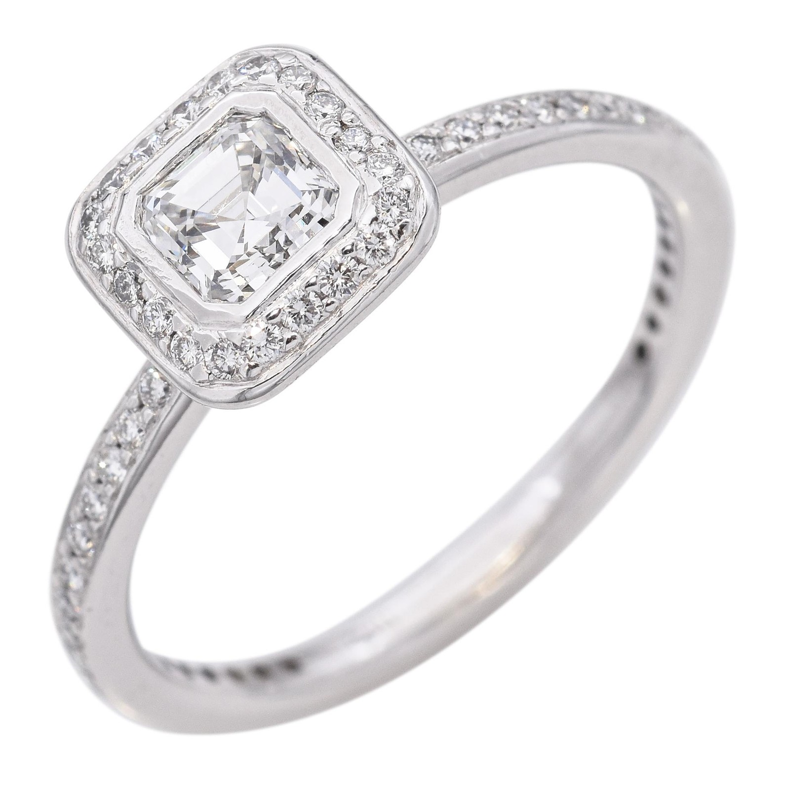 Vintage Platinum Ritani Design 1.00tcw Diamond Ring