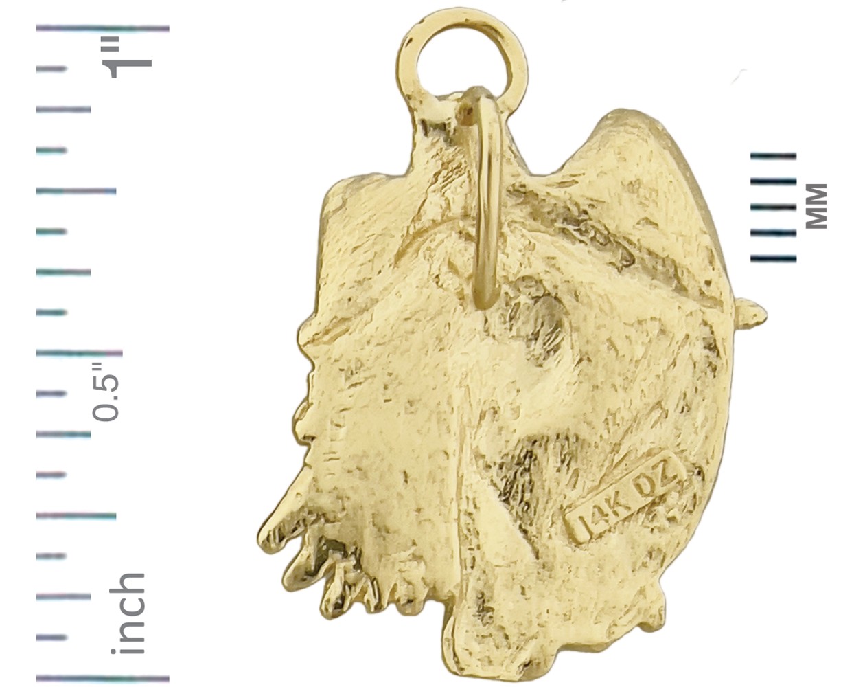 14K Gold Guardian Angel Pendant
