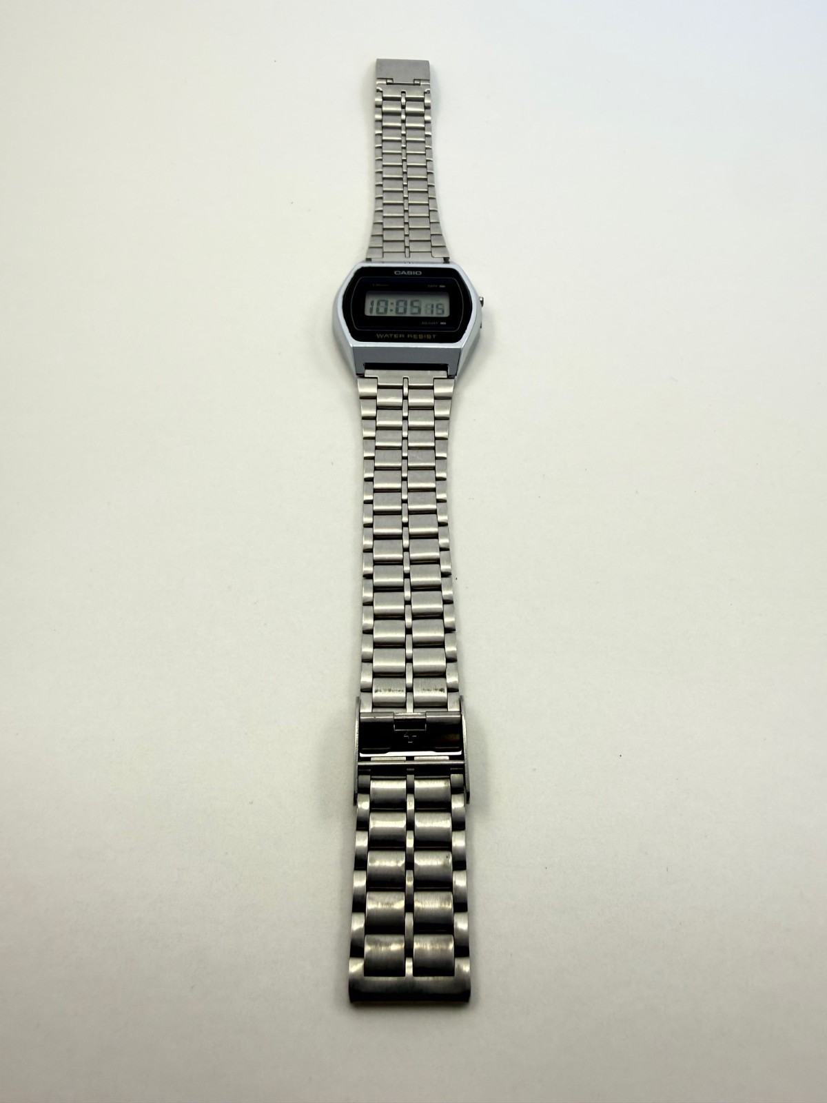 Rare Silver Stainless Steel Casio B‑612W Vintage Digital Watch 1988 Retro Tech