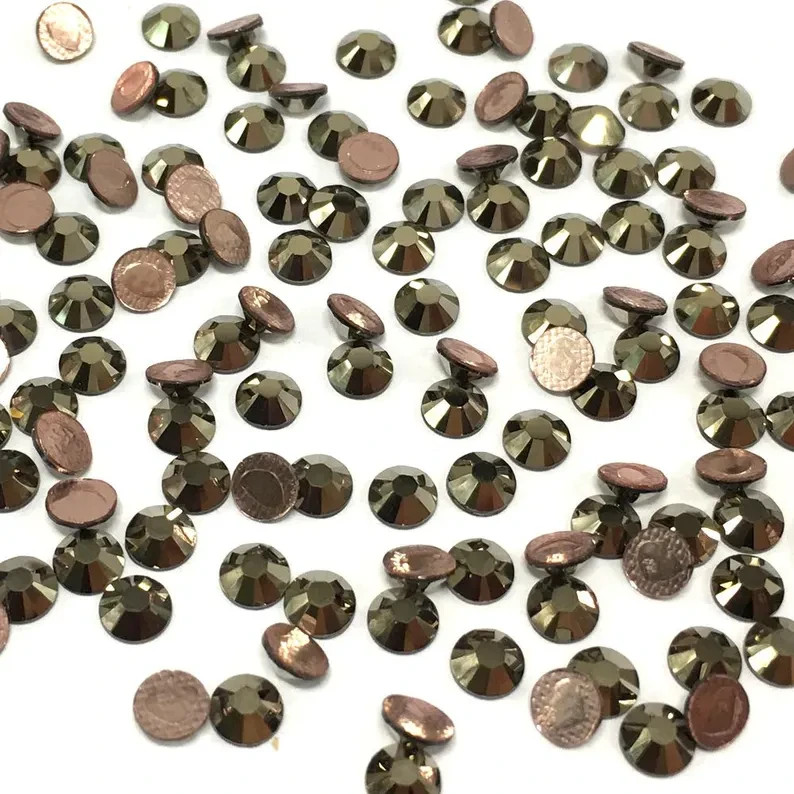 Metallic Light Gold (ML GLD) Swarovski 2038 Flatback HOTFIX SS30 36 pcs