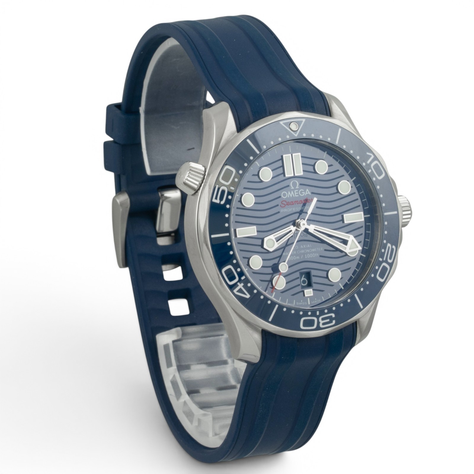 Omega Seamaster Diver 210.32.42.20.03.001 Steel Blue Co-Axial 42mm BOX + PAPERS