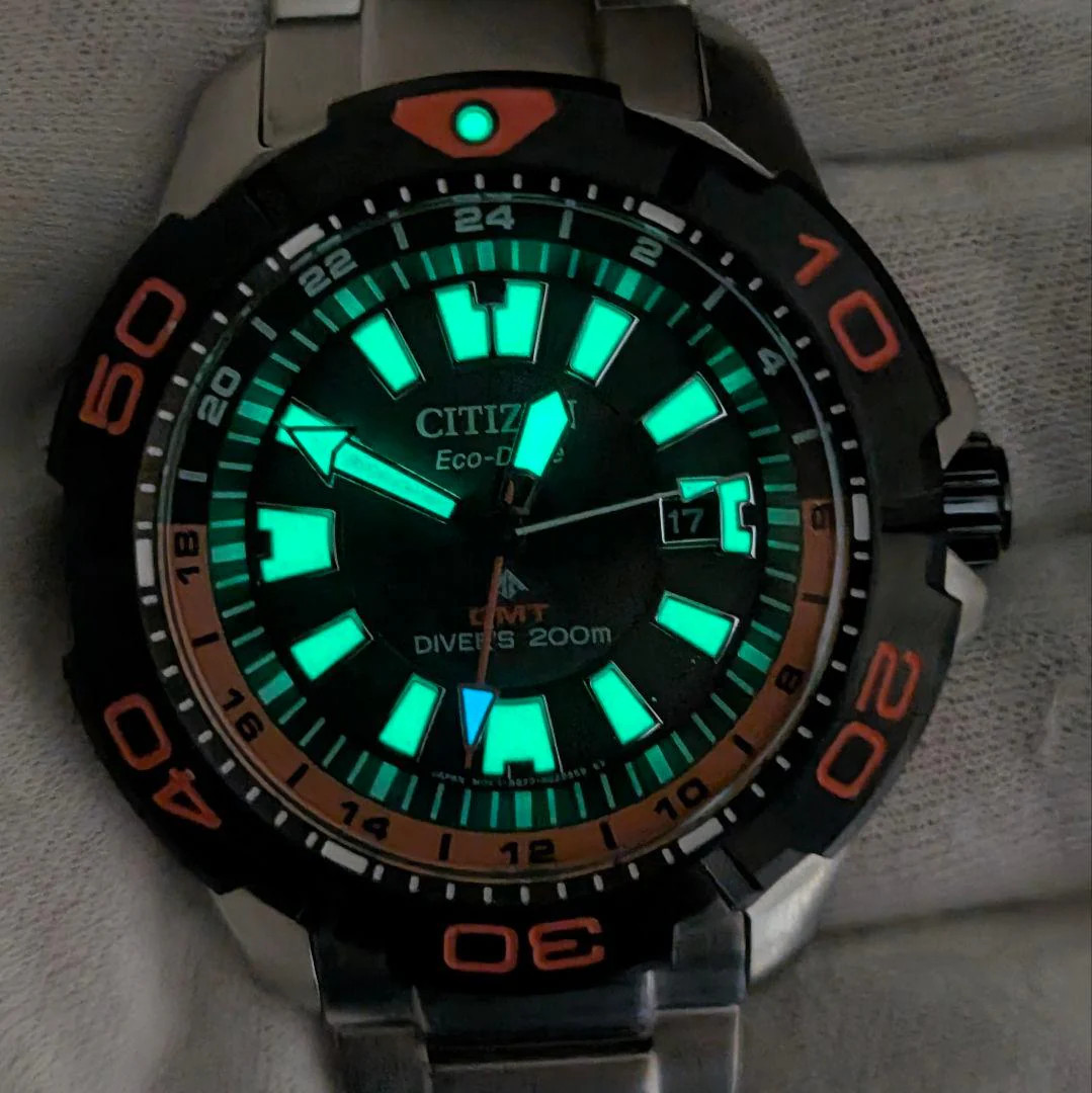 CITIZEN PROMASTER MARINE BJ7129-56E Eco-Drive GMT 44mm Black Watch