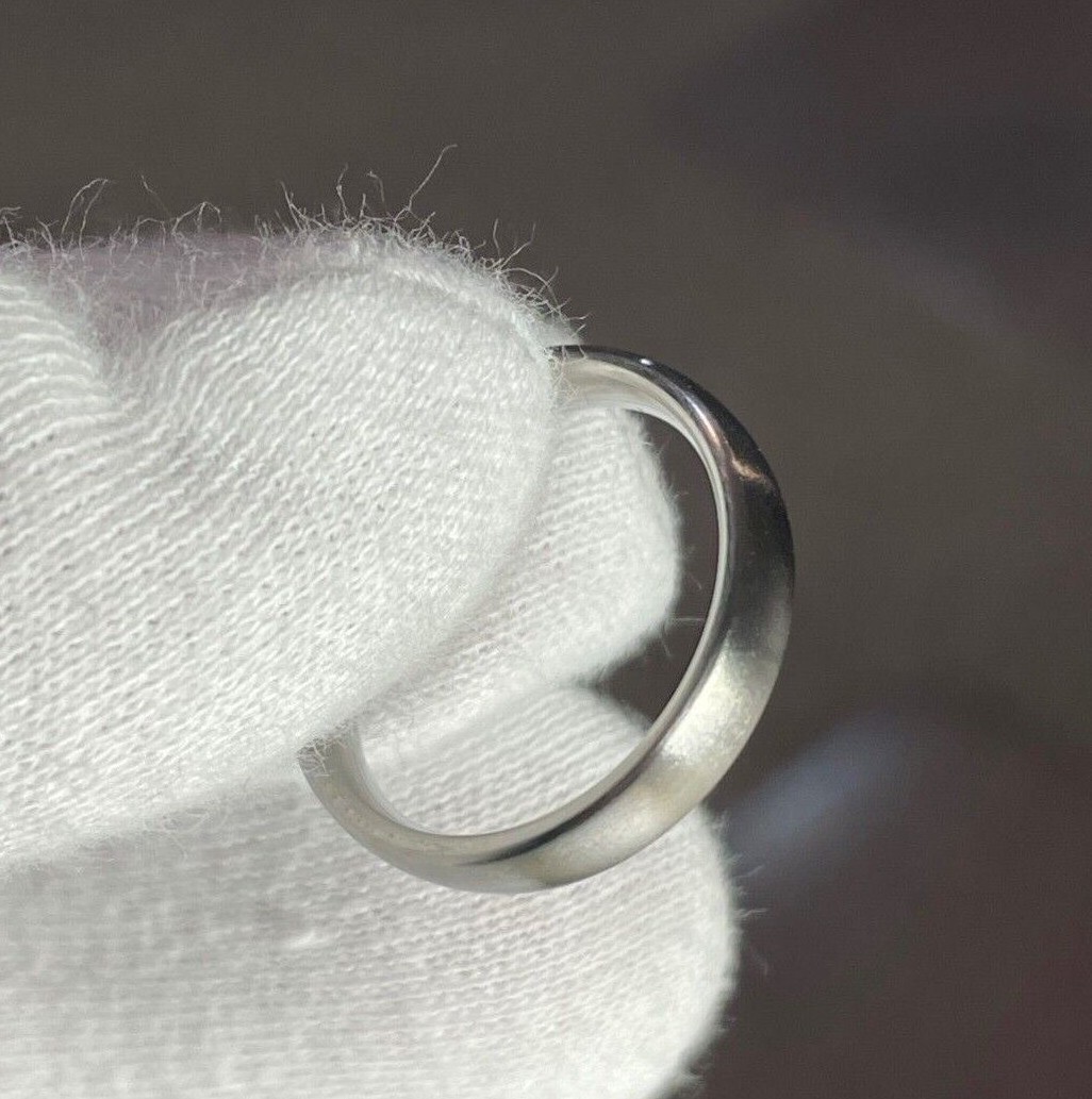 4mm Low Dome Profile Titanium Band, Wedding Ring, Made To Order