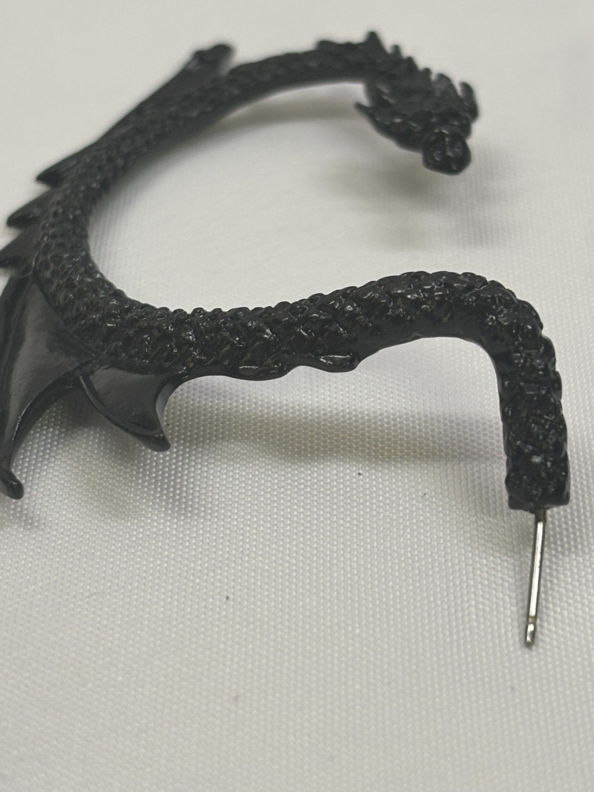 Alchemy England Gothic Dragon Cartilage Ear Cuff Black Pewter
