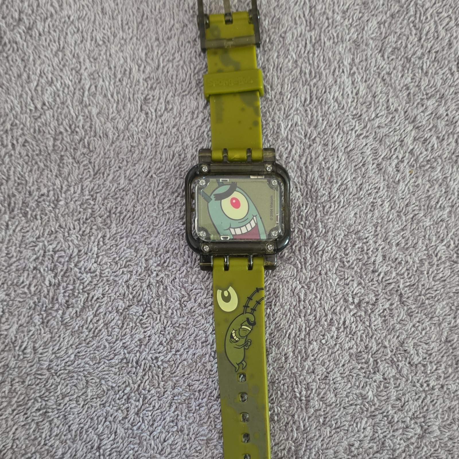 Nickelodeon Plankton Unisex Kids Quartz Analog Rectangle Watch 35mm Green