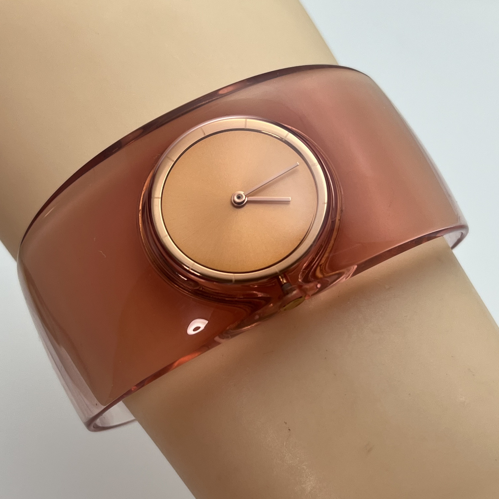 Seiko Issey Miyake Tokujin Yoshioka O Sakura/Peach Qz Japan Watch w/Box #735B