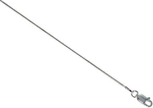 Sterling Silver Serprntine Necklace .925 Italian 0.9mm 16″ 18″ 24″ St. at $13.45