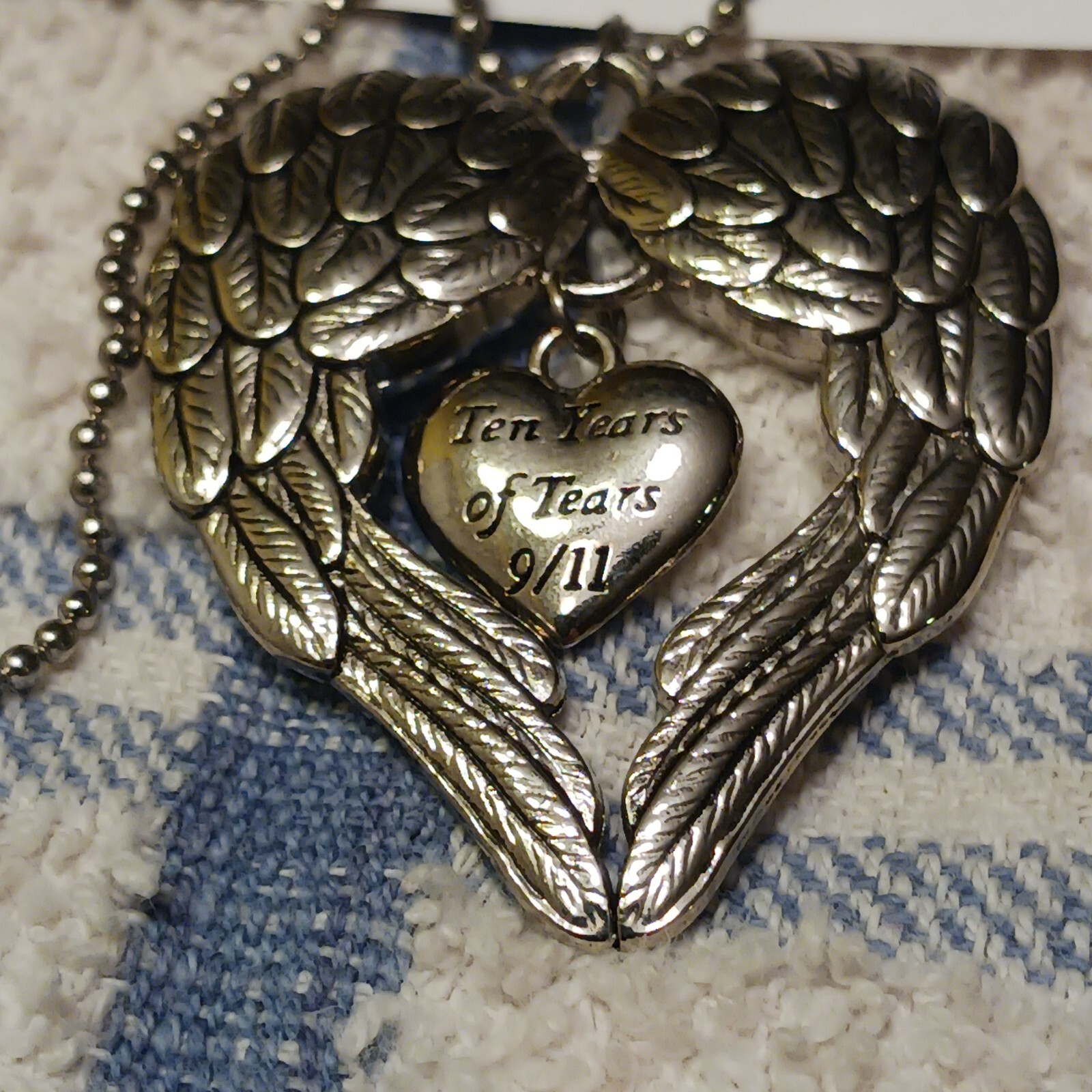 10 Years Of Tears 9/11 Commemorative Necklace And Pendant