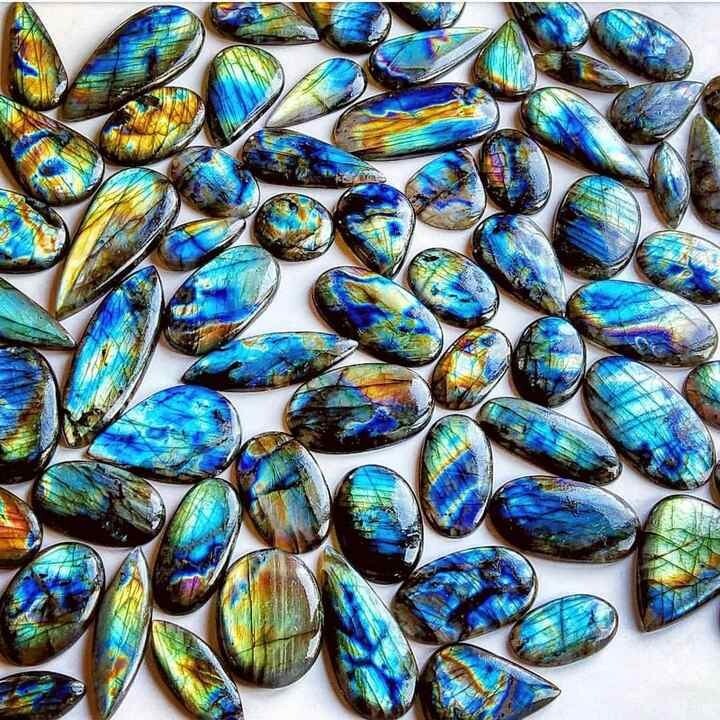 15-30MM Multi Labradorite Mix Shape Cabochon Loose Gemstone Lot for Jewelry