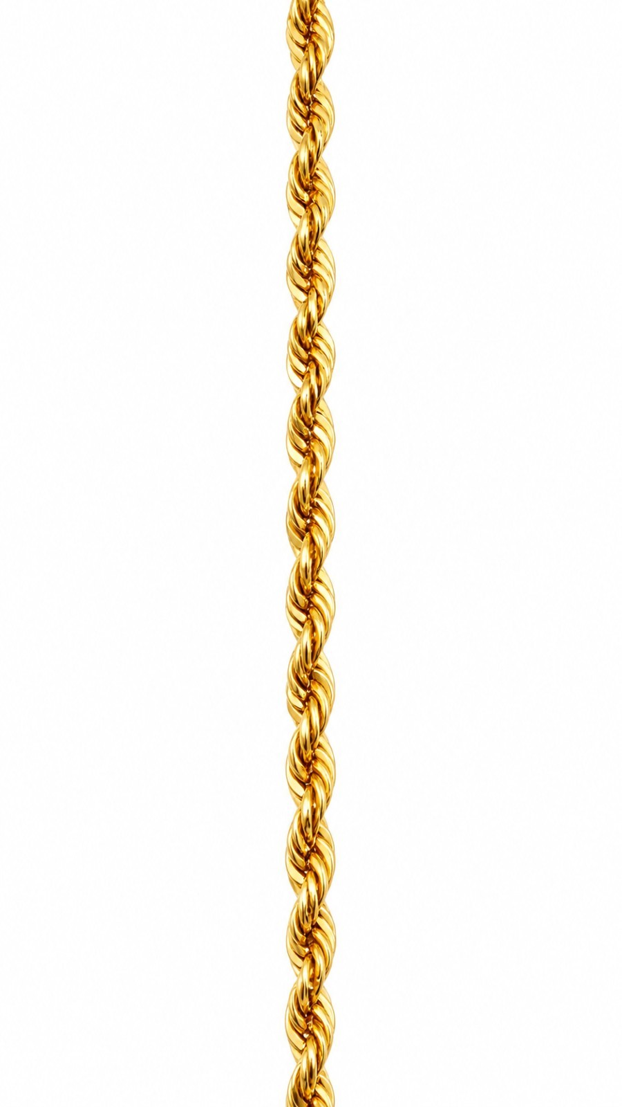 10K Solid Gold Rope Bracelet 2.5mm 8.68″ / Pulsera Oro Sólido 10K 22 cm