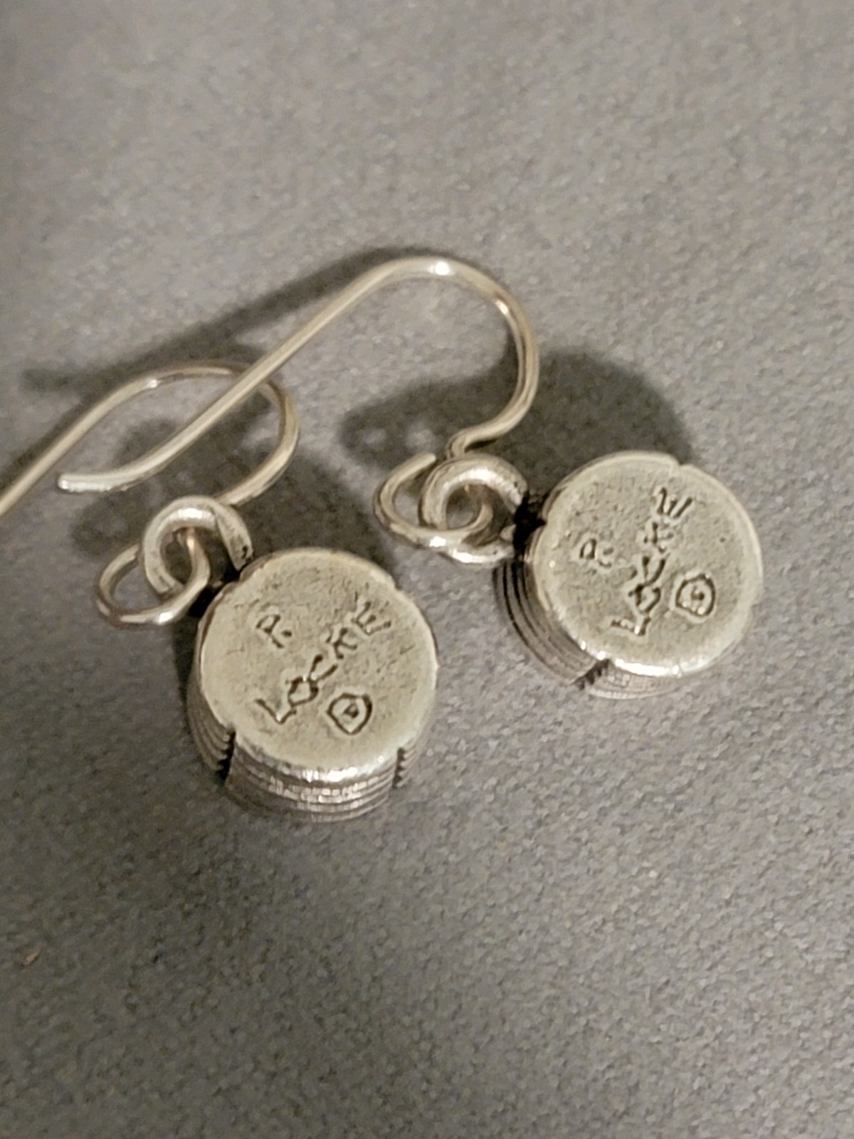 Patricia Locke French Wire Silver Tone Clear Crystal Earrings