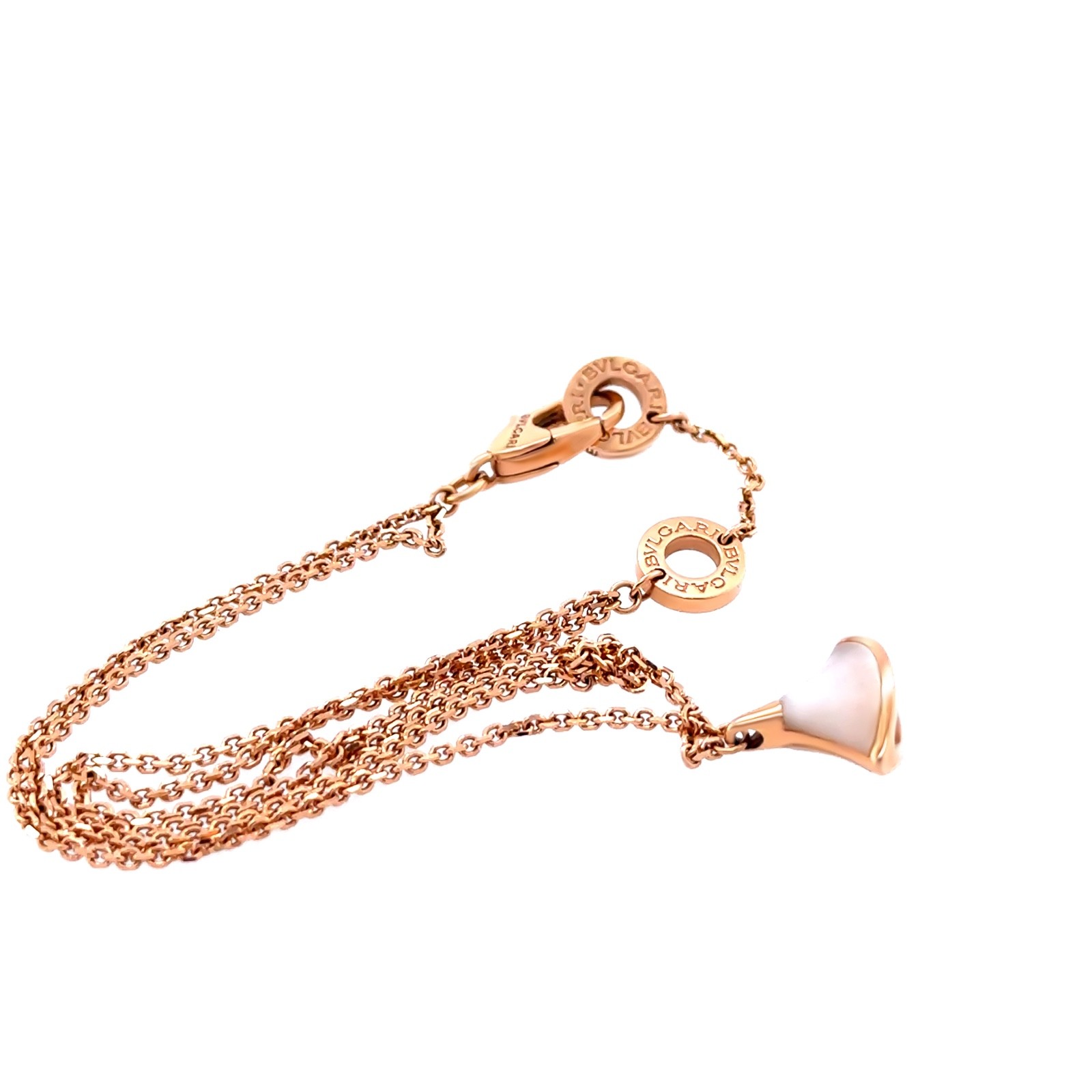 Authentic Bvlgari Divas’ Dream 18ct Rose Gold Pearl Bracelet 3.93g RRP $2,820*