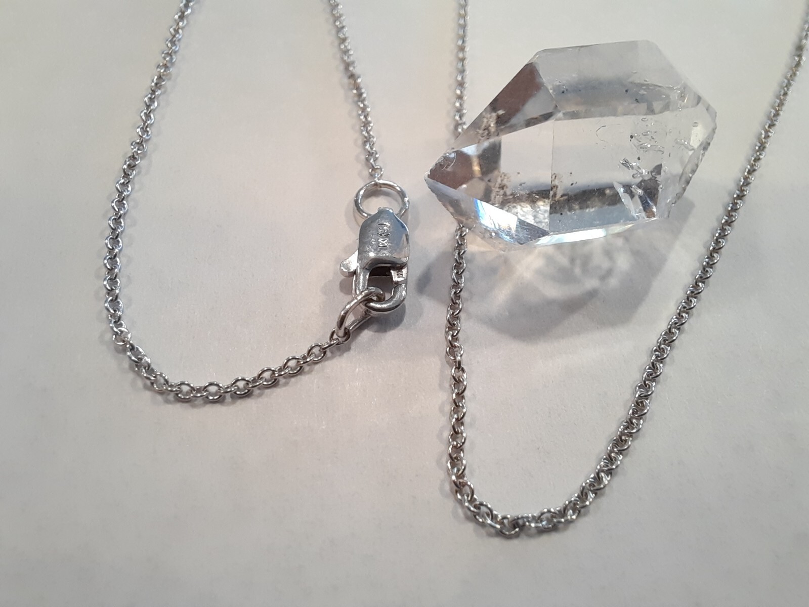 17.75″ 14K White Gold 1.0mm Rolo Chain Necklace – 1.660 grams