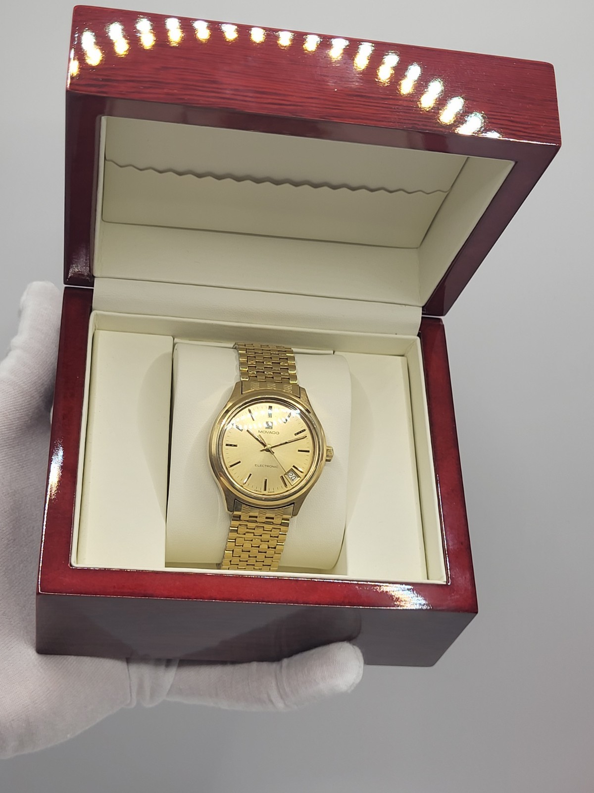 1972 SWISS [N. MINT] Zenith Movado Electronic Tuning Fork ESA 9162 mens watch