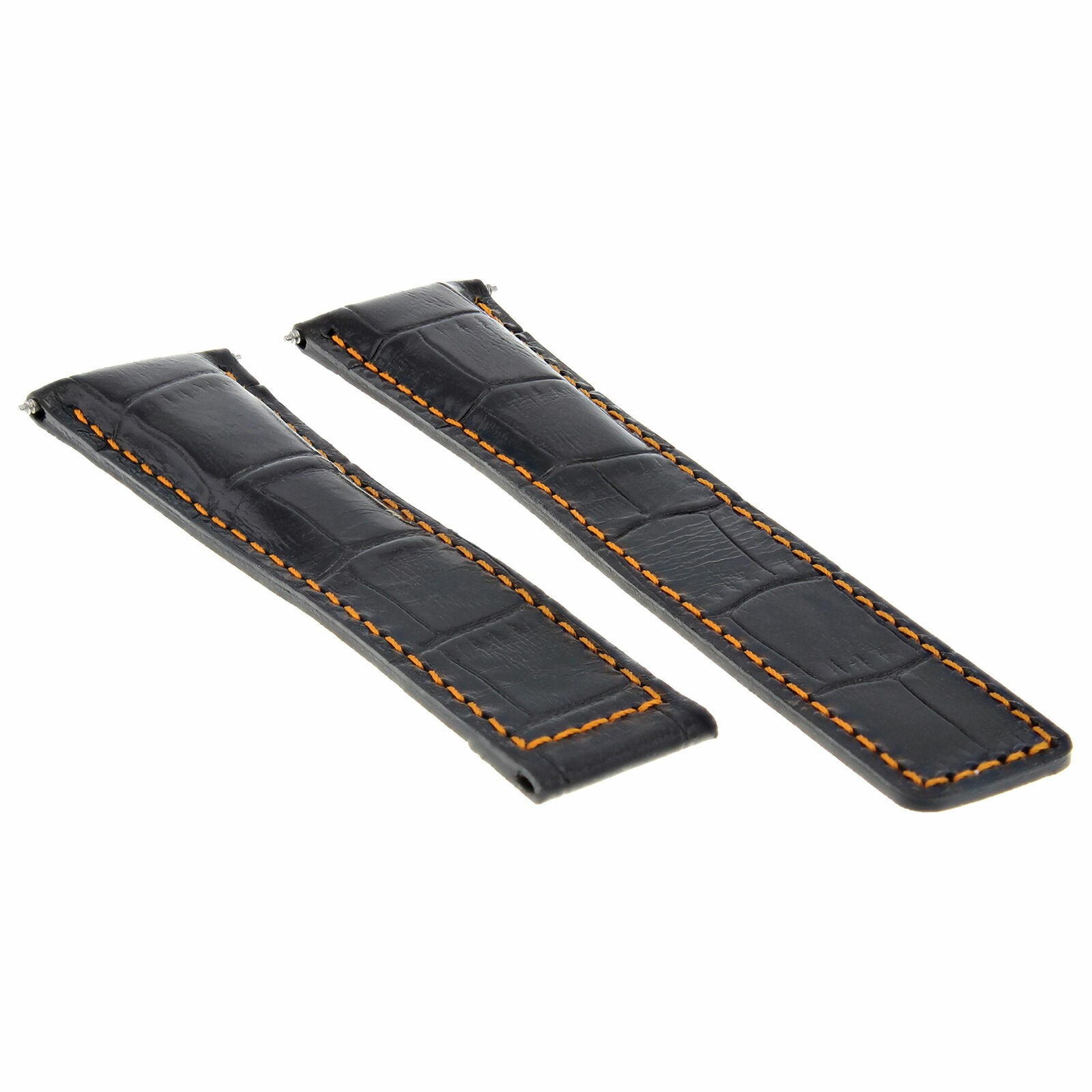 20/18MM LEATHER WATCH BAND FOR TAG HEUER FORMULA F1 DEPLOYMENT CLASP BLACK OS